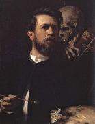 Arnold Bocklin Self-Portrait with Death Playing the Violin Spain oil painting artist